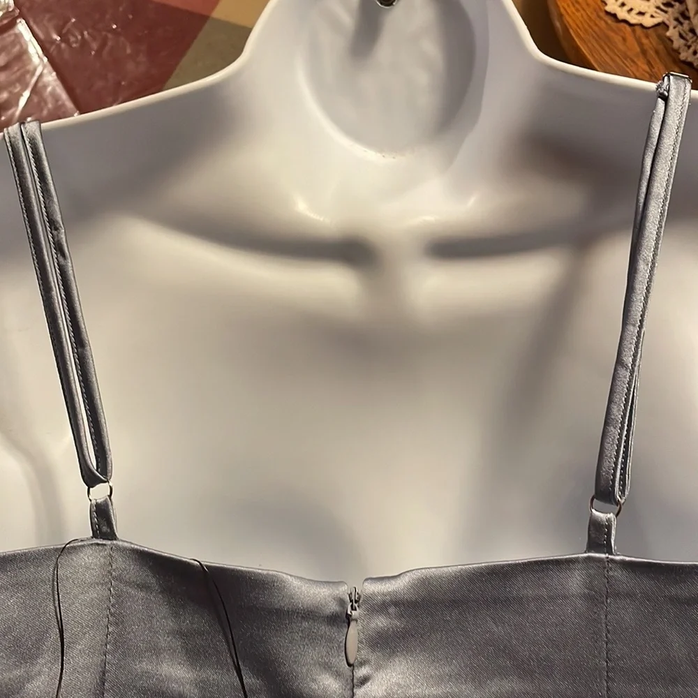 Hollywood Satin Midi Dress - Picture 13 of 15